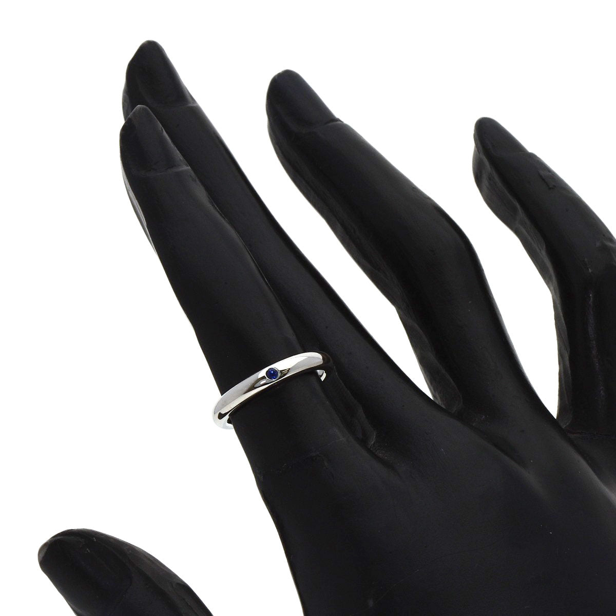 TIFFANY&Co. stacking band sapphire Ring Silver Ladies [Used]