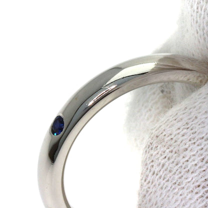 TIFFANY&Co. stacking band sapphire Ring Silver Ladies [Used]