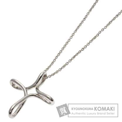 TIFFANY&Co. Open cross Necklace Silver Ladies [Used]