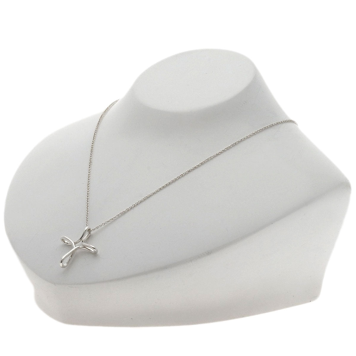 TIFFANY&Co. Open cross Necklace Silver Ladies [Used]