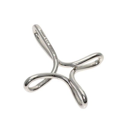 TIFFANY&Co. Open cross Pendant top Silver Ladies [Used]