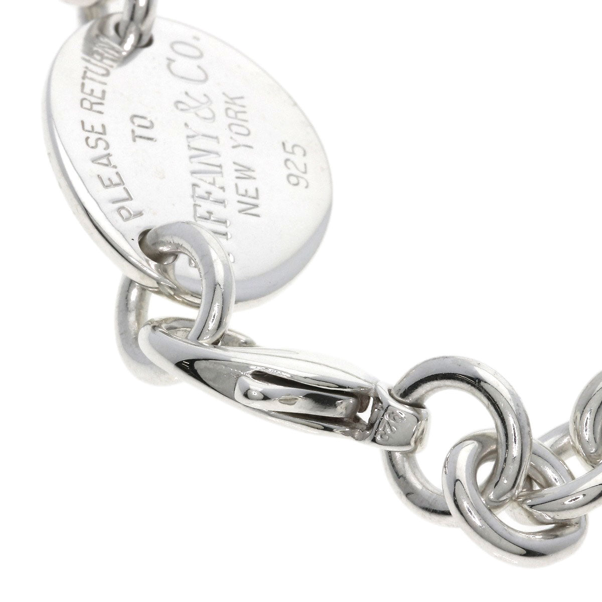 TIFFANY&Co. Return to oval tag Necklace Silver Ladies [Used]