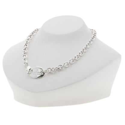 TIFFANY&Co. Return to oval tag Necklace Silver Ladies [Used]