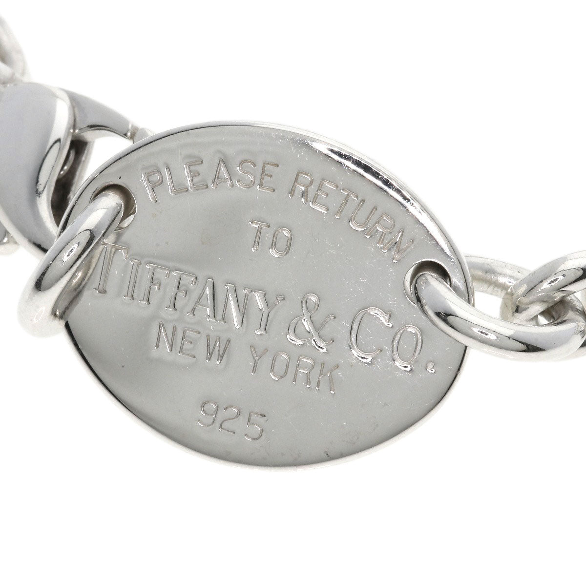 TIFFANY&Co. Return to oval tag Necklace Silver Ladies [Used]