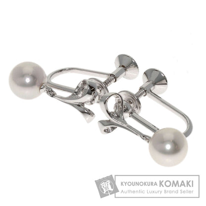 MIKIMOTO Pearl Pearl Earring Silver Ladies [Used]