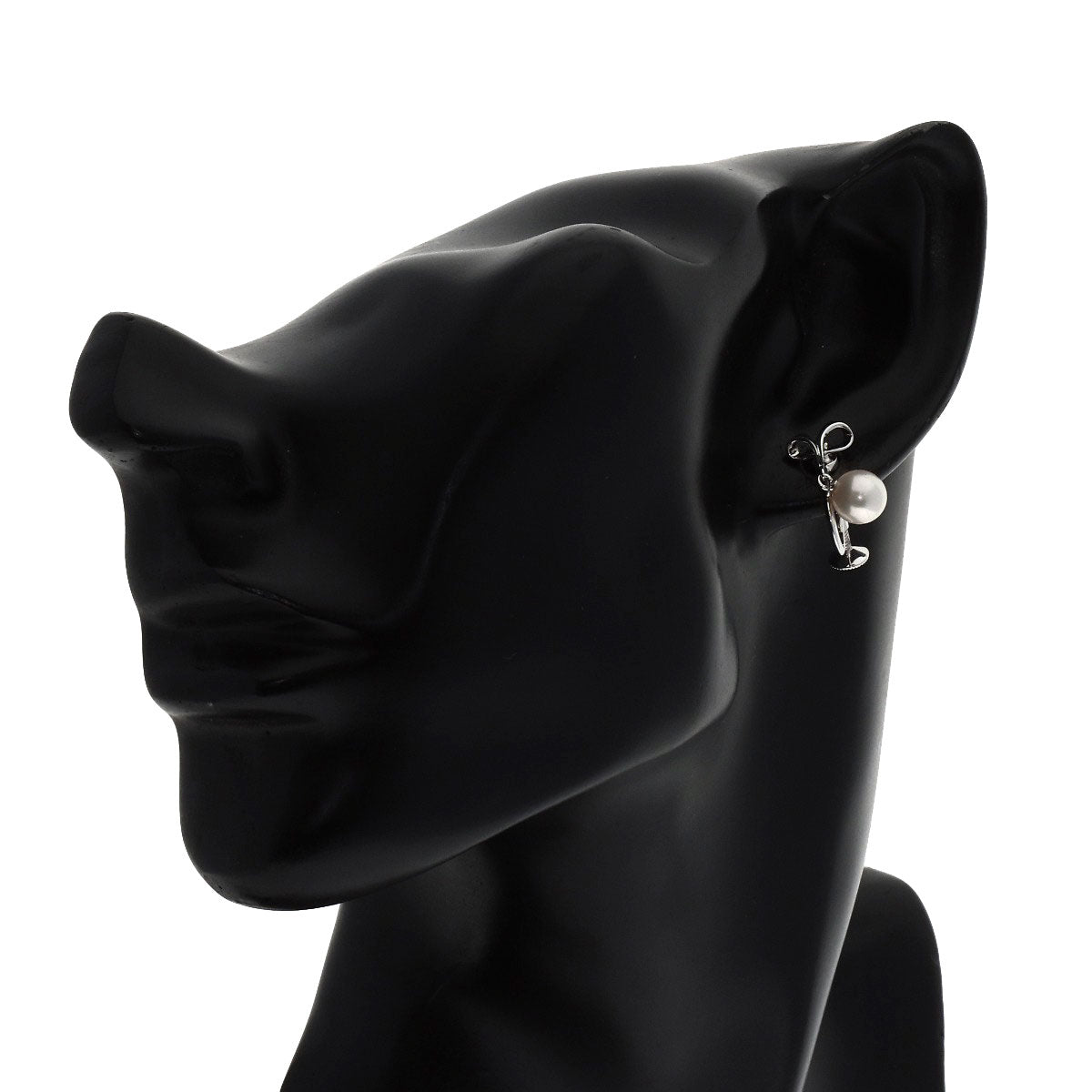 MIKIMOTO Pearl Pearl Earring Silver Ladies [Used]
