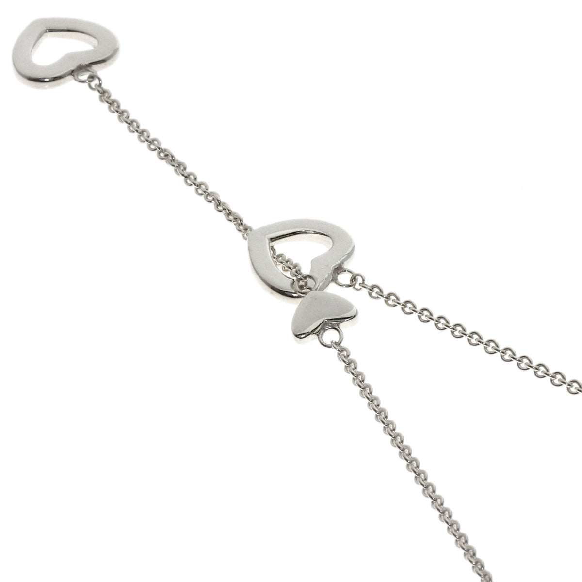 TIFFANY&Co. Heart Link Lariat Necklace Silver Ladies [Used]