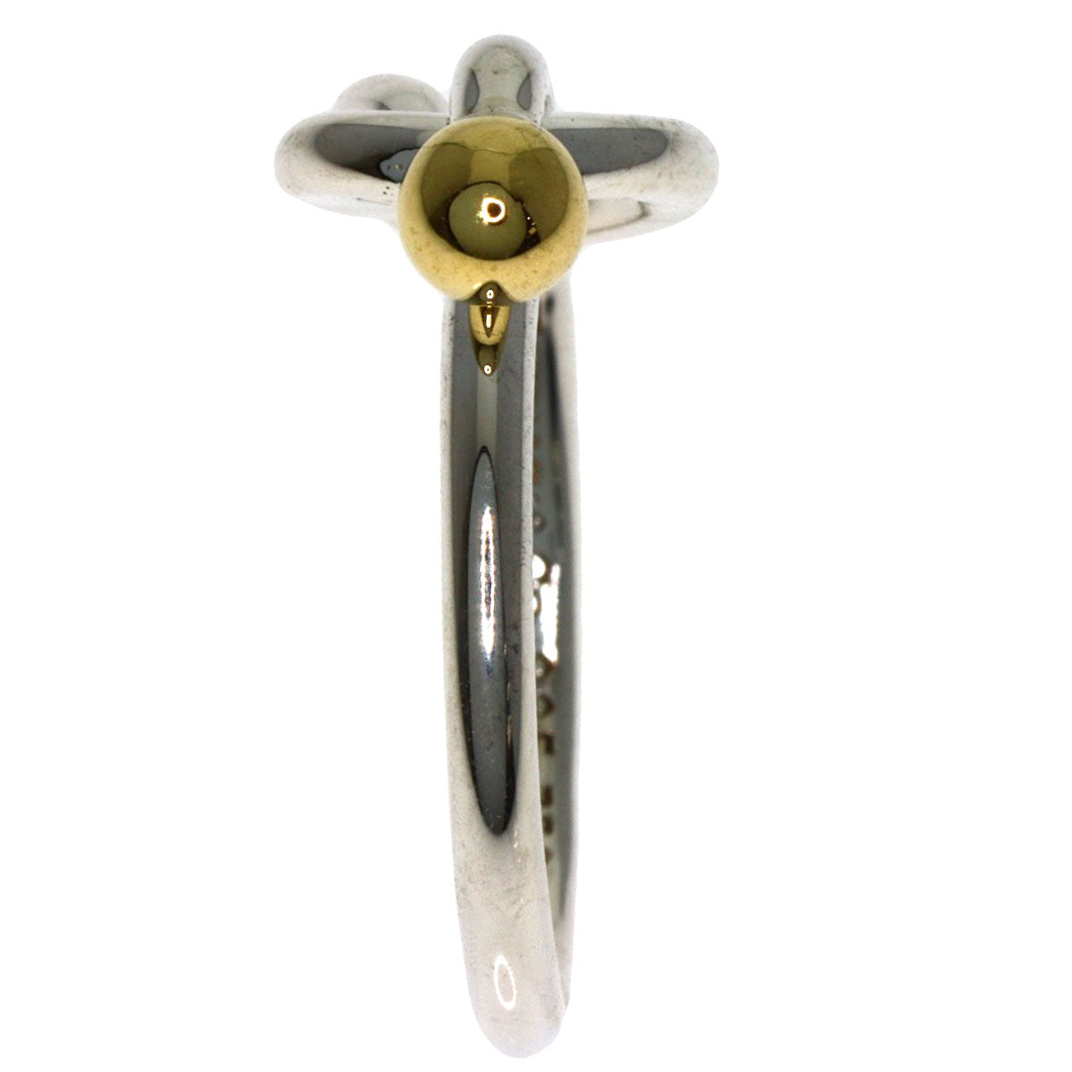 TIFFANY&Co. Love knot Ring Silver 18K Yellow GoldLadies [Used]