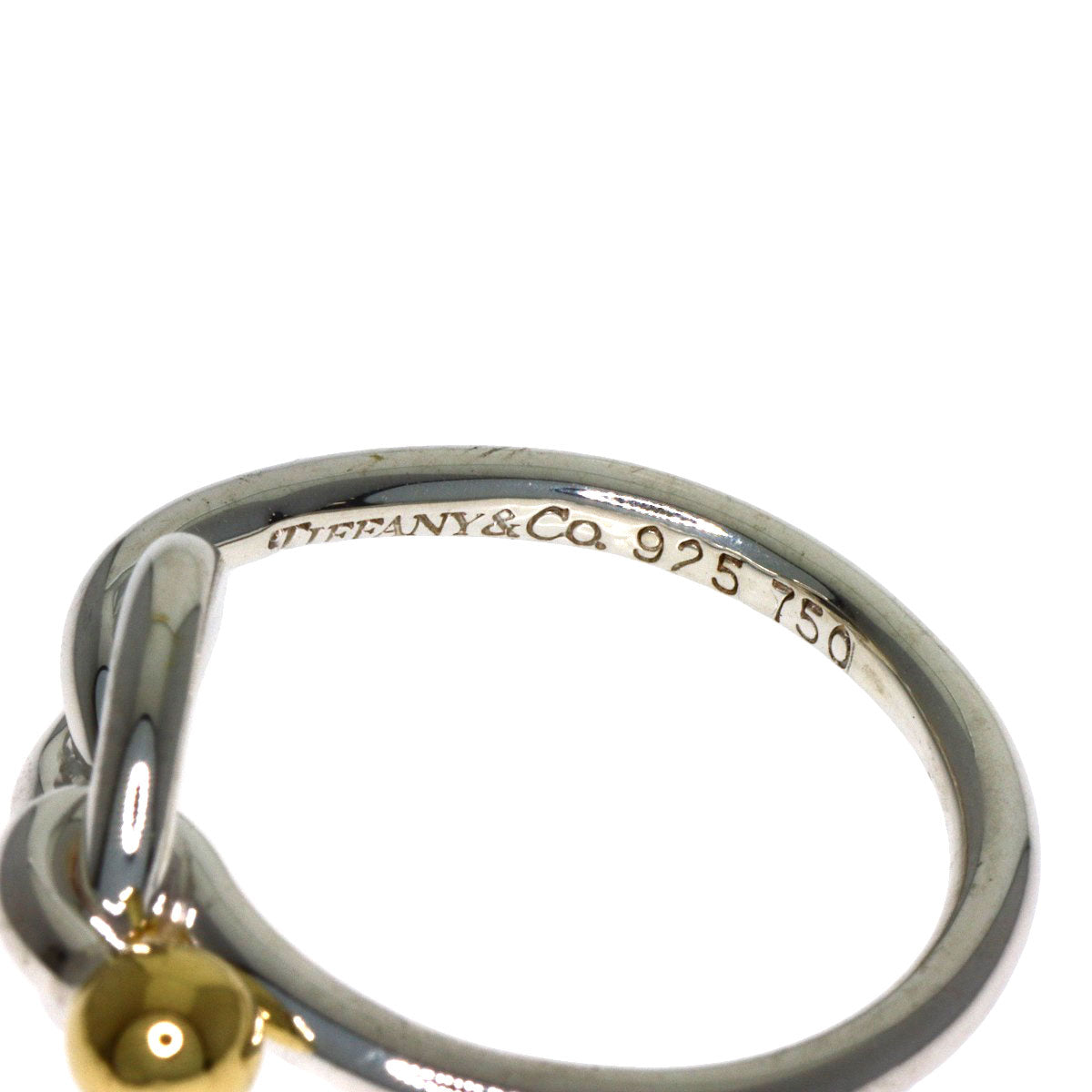 TIFFANY&Co. Love knot Ring Silver 18K Yellow GoldLadies [Used]