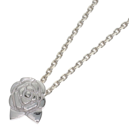 CHANEL Camelia Necklace Silver Ladies [Used]