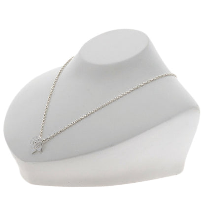 CHANEL Camelia Necklace Silver Ladies [Used]