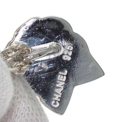 CHANEL Camelia Necklace Silver Ladies [Used]