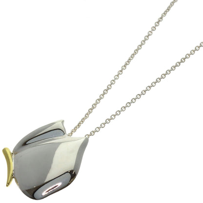 TIFFANY&Co. butterfly Necklace Silver 18K Yellow GoldLadies [Used]