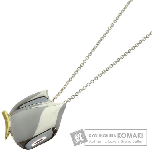 TIFFANY&Co. butterfly Necklace Silver 18K Yellow GoldLadies [Used]