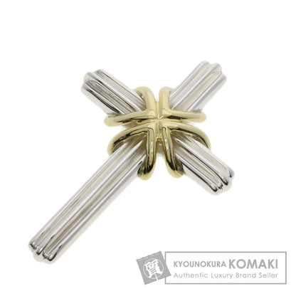 TIFFANY&Co. Signature cross Pendant top Silver 18K Yellow GoldLadies [Used]