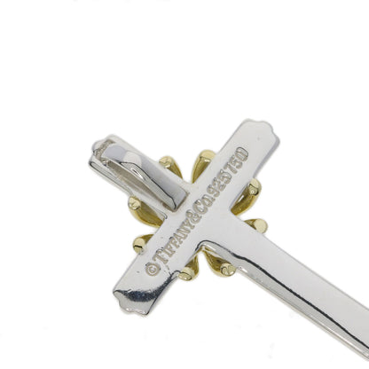 TIFFANY&Co. Signature cross Pendant top Silver 18K Yellow GoldLadies [Used]