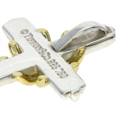 TIFFANY&Co. Signature cross Pendant top Silver 18K Yellow GoldLadies [Used]