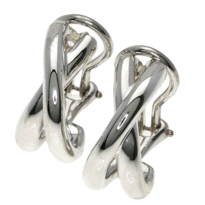 TIFFANY&Co. Paloma Picasso Cross Earring Silver Ladies [Used]