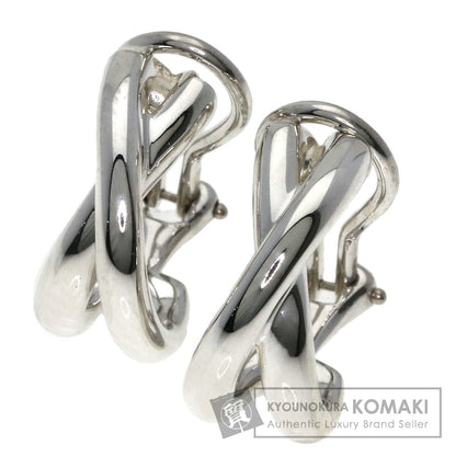 TIFFANY&Co. Paloma Picasso Cross Earring Silver Ladies [Used]