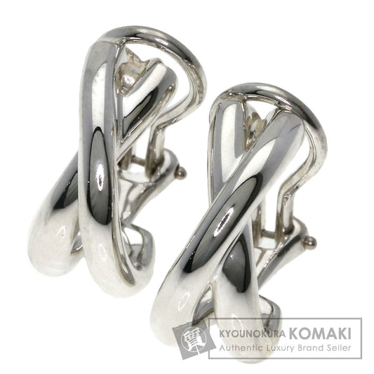 TIFFANY&Co. Paloma Picasso Cross Earring Silver Ladies [Used]