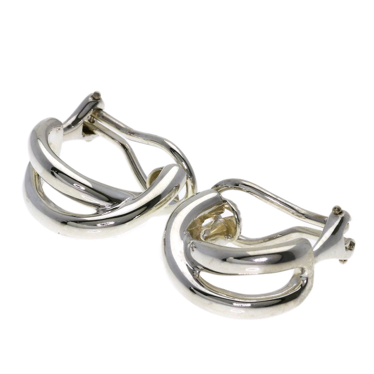 TIFFANY&Co. Paloma Picasso Cross Earring Silver Ladies [Used]