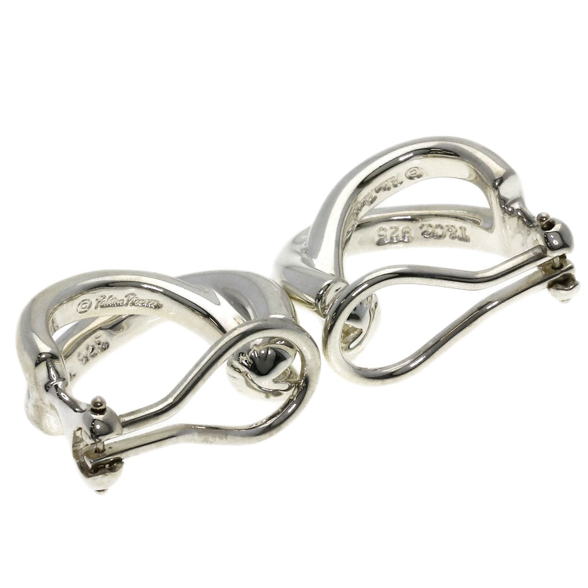 TIFFANY&Co. Paloma Picasso Cross Earring Silver Ladies [Used]