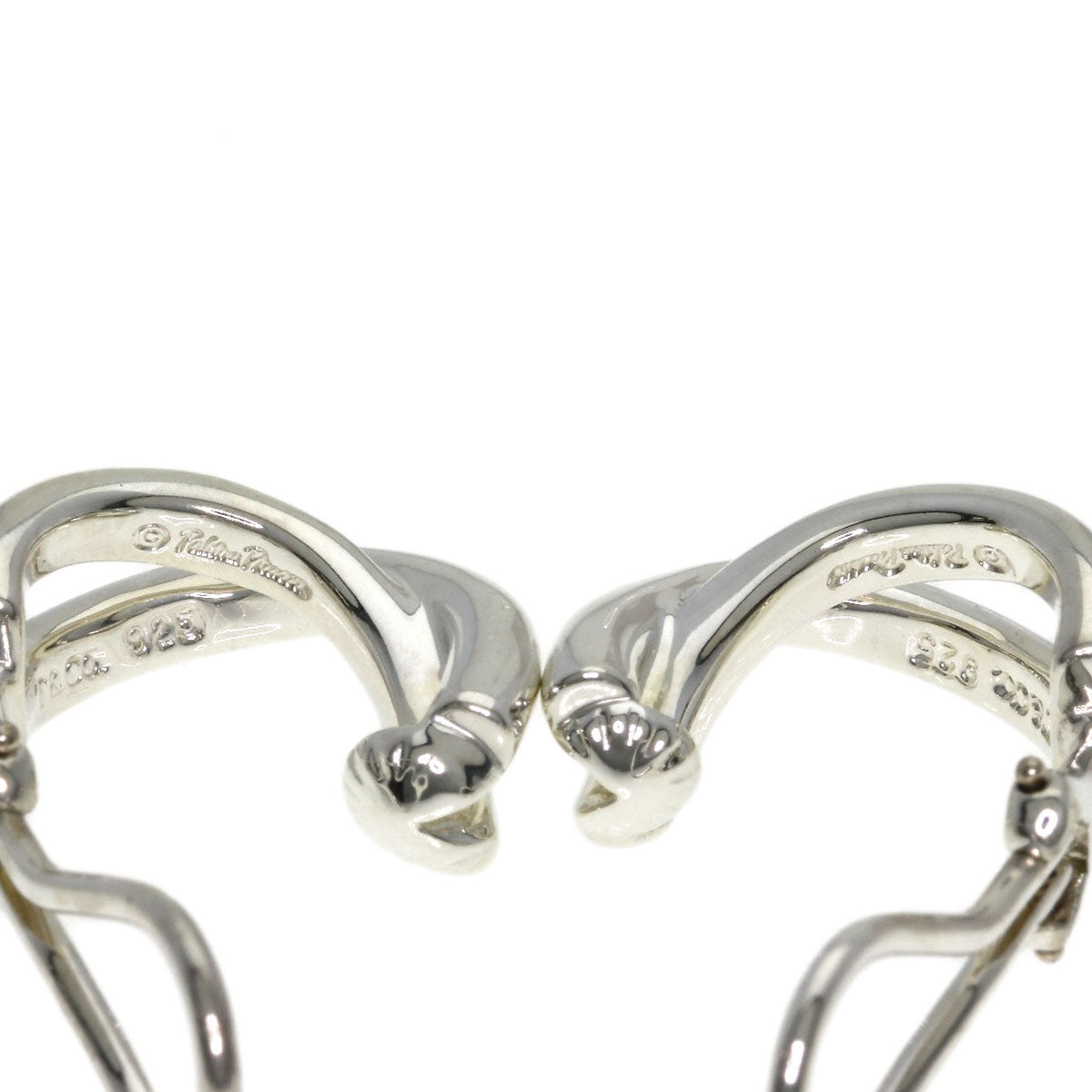 TIFFANY&Co. Paloma Picasso Cross Earring Silver Ladies [Used]