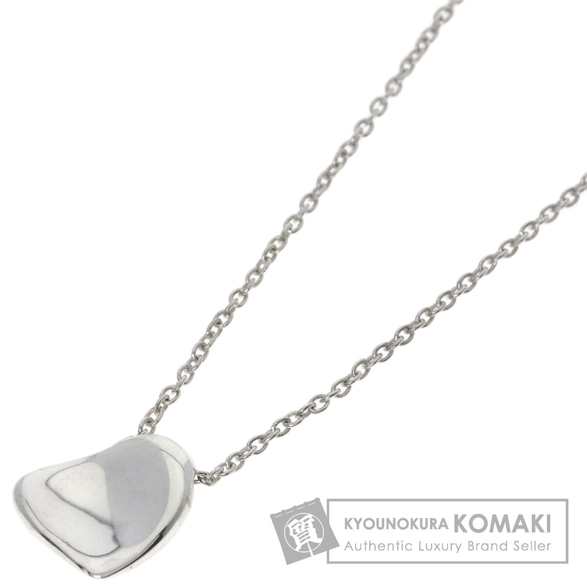 TIFFANY&Co. Full heart Necklace Silver Ladies [Used]