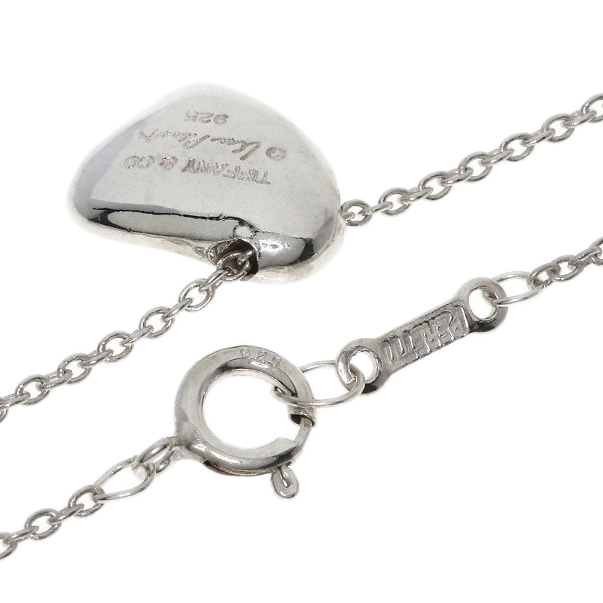 TIFFANY&Co. Full heart Necklace Silver Ladies [Used]