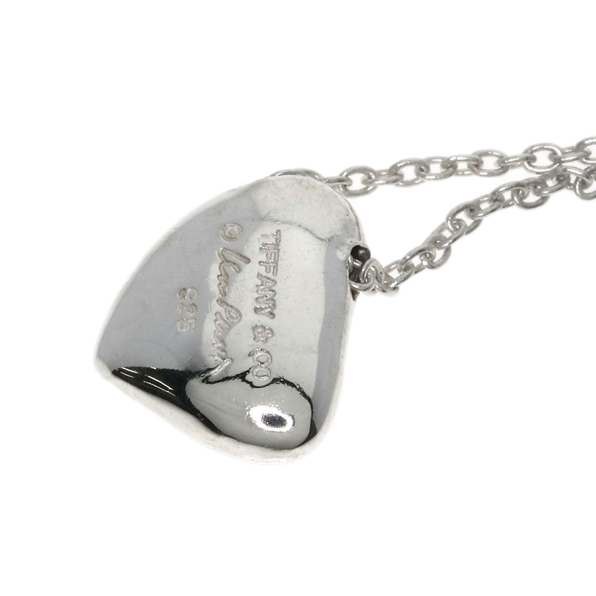 TIFFANY&Co. Full heart Necklace Silver Ladies [Used]