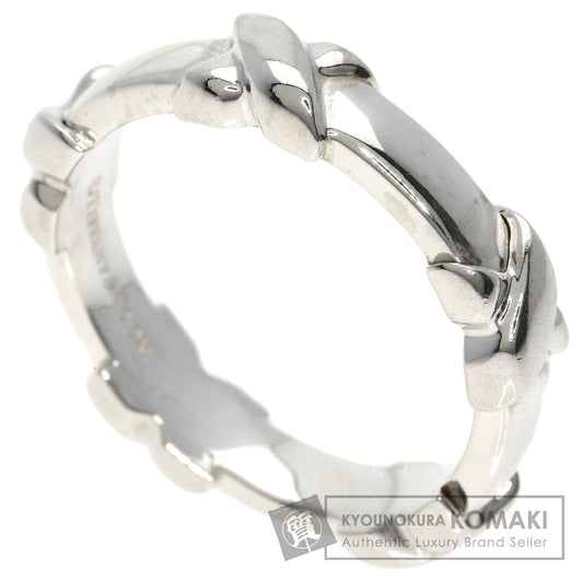 ティファニー クロスステッチ シグネチャー リング・指輪 シルバー レディース 【中古】【TIFFANY&Co.】