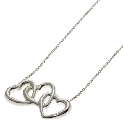 TIFFANY&Co. Triple heart Necklace Silver Ladies [Used]
