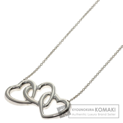 TIFFANY&Co. Triple heart Necklace Silver Ladies [Used]