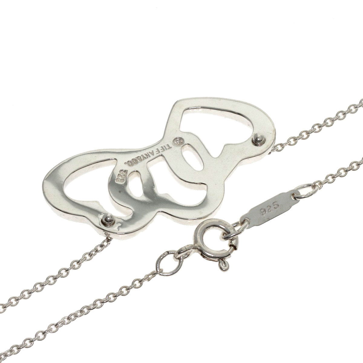 TIFFANY&Co. Triple heart Necklace Silver Ladies [Used]