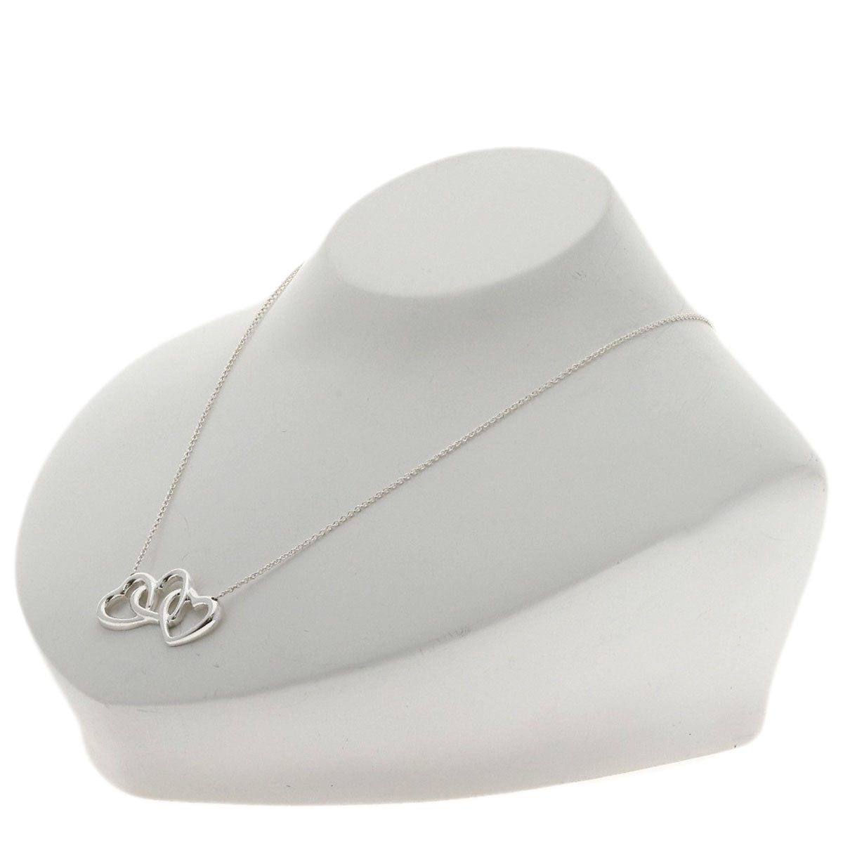 TIFFANY&Co. Triple heart Necklace Silver Ladies [Used]
