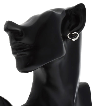 TIFFANY&Co. Open heart earring Silver K14WGLadies [Used]