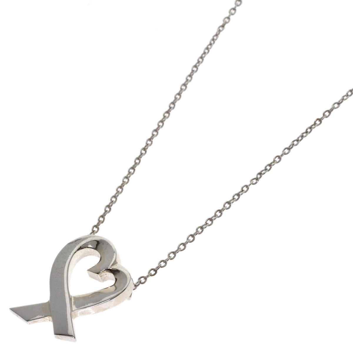 TIFFANY&Co. Loving heart Necklace Silver Ladies [Used]