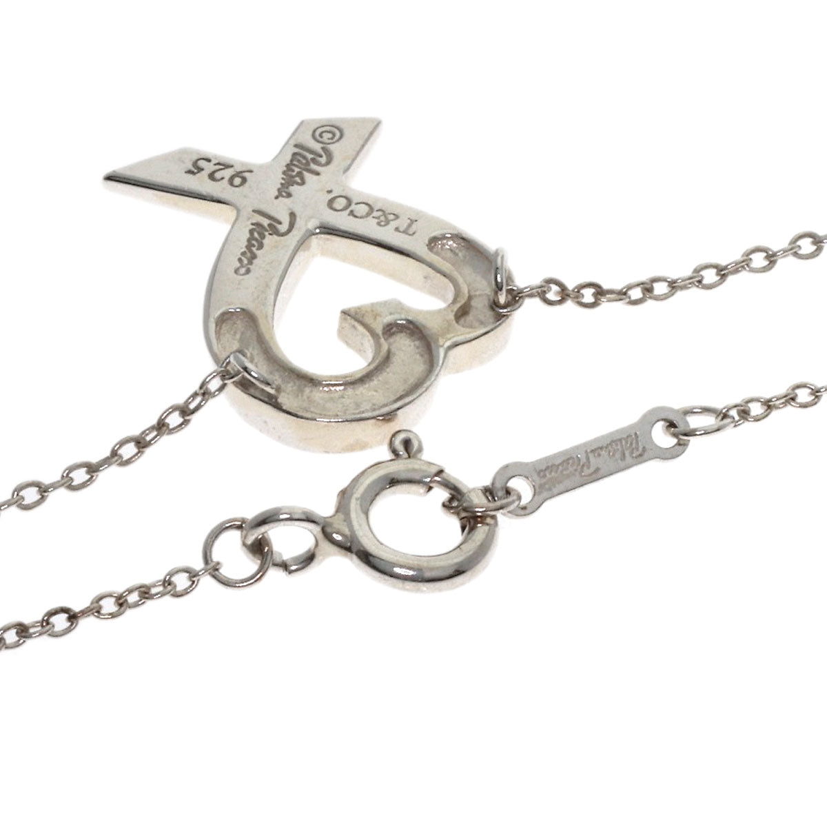 TIFFANY&Co. Loving heart Necklace Silver Ladies [Used]