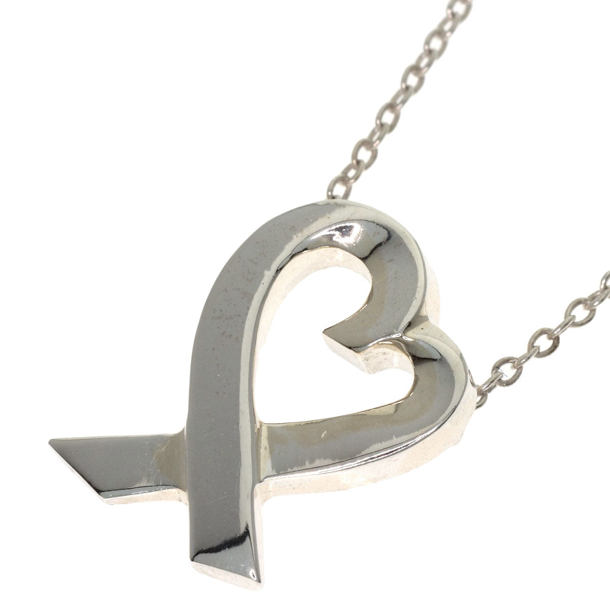 TIFFANY&Co. Loving heart Necklace Silver Ladies [Used]