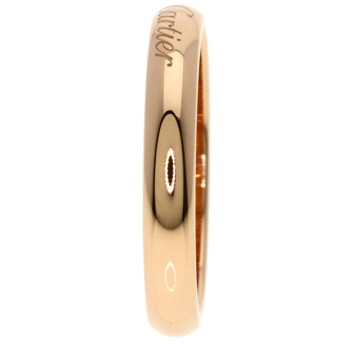 CARTIER 1895 Wedding #50 Ring K18 Pink Gold Ladies [Used]