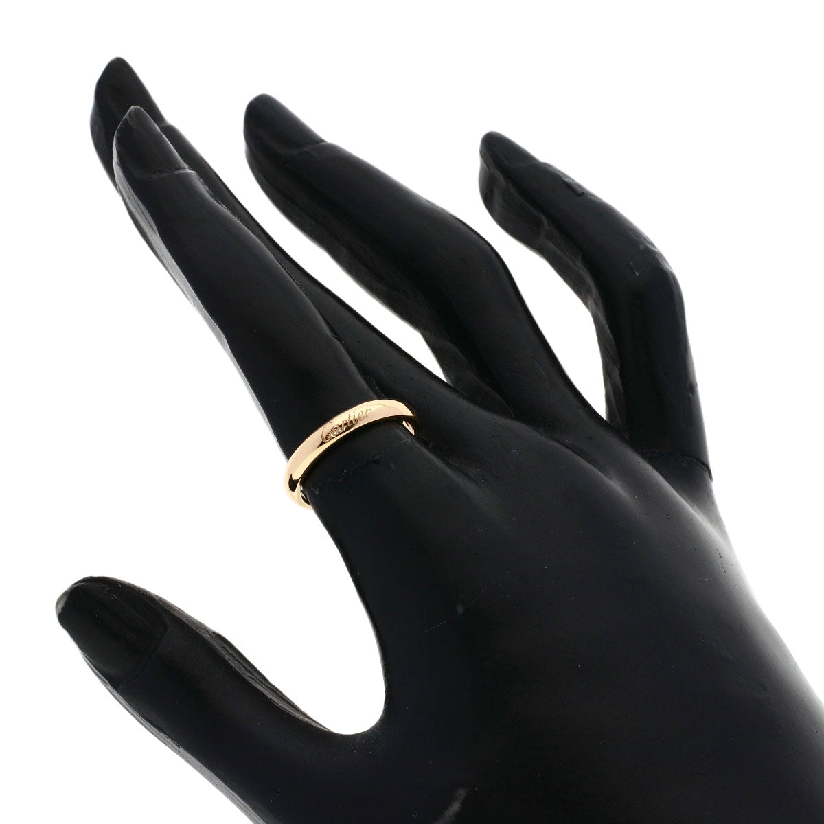 CARTIER 1895 Wedding #50 Ring K18 Pink Gold Ladies [Used]