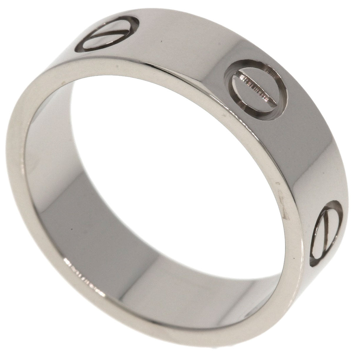 CARTIER love ring #52 Ring K18 White Gold Ladies [Used]