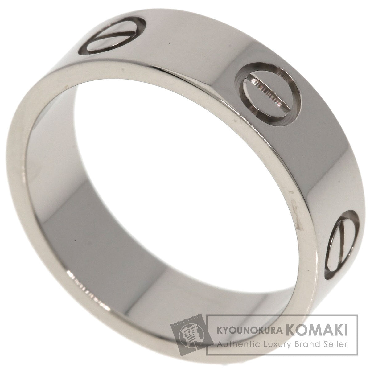 CARTIER love ring #52 Ring K18 White Gold Ladies [Used]