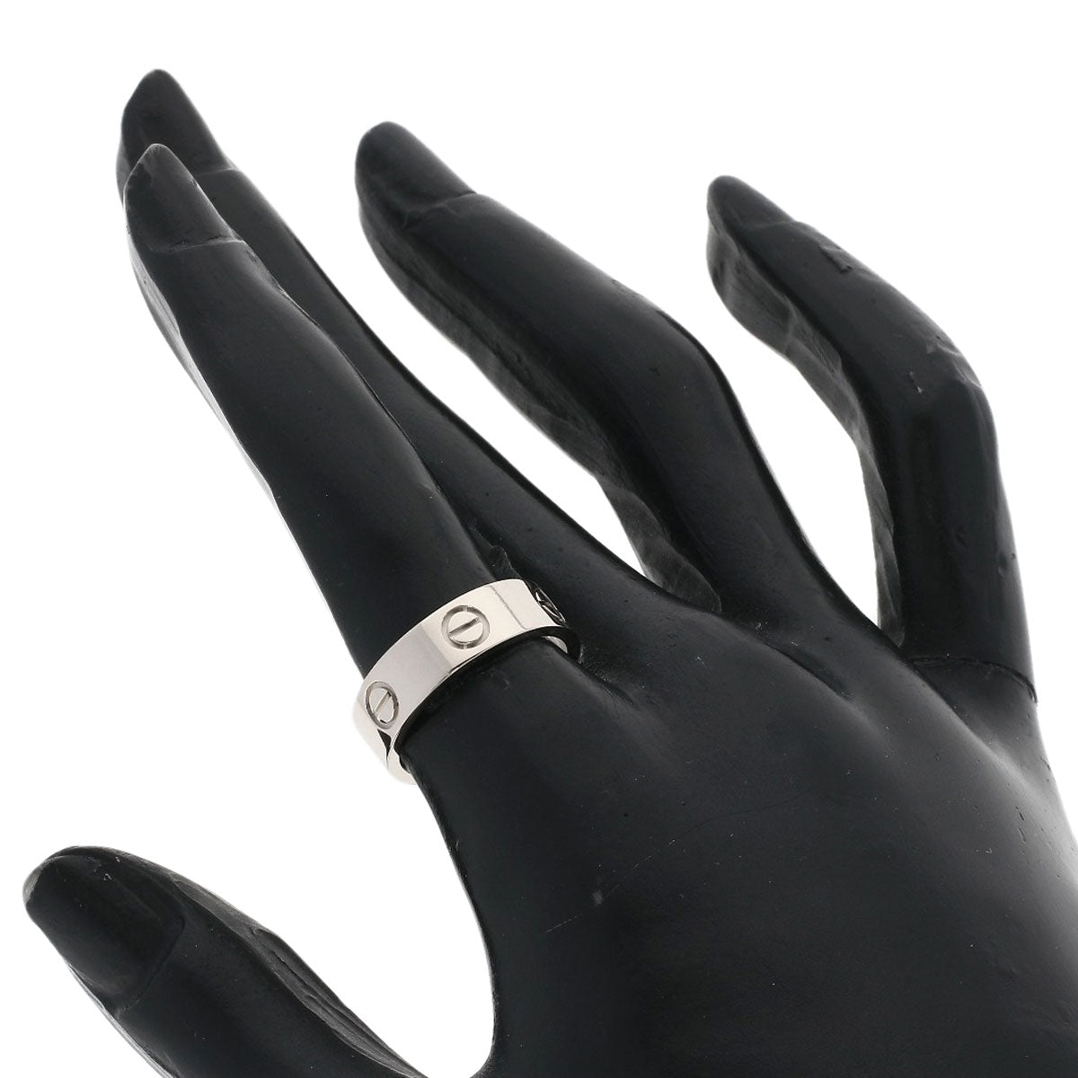 CARTIER love ring #52 Ring K18 White Gold Ladies [Used]