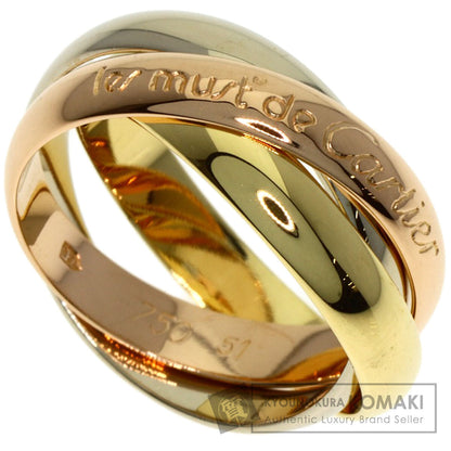 CARTIER Trinity #51 Ring K18 Yellow Gold K18 White GoldLadies [Used]