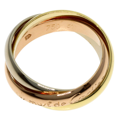 CARTIER Trinity #51 Ring K18 Yellow Gold K18 White GoldLadies [Used]
