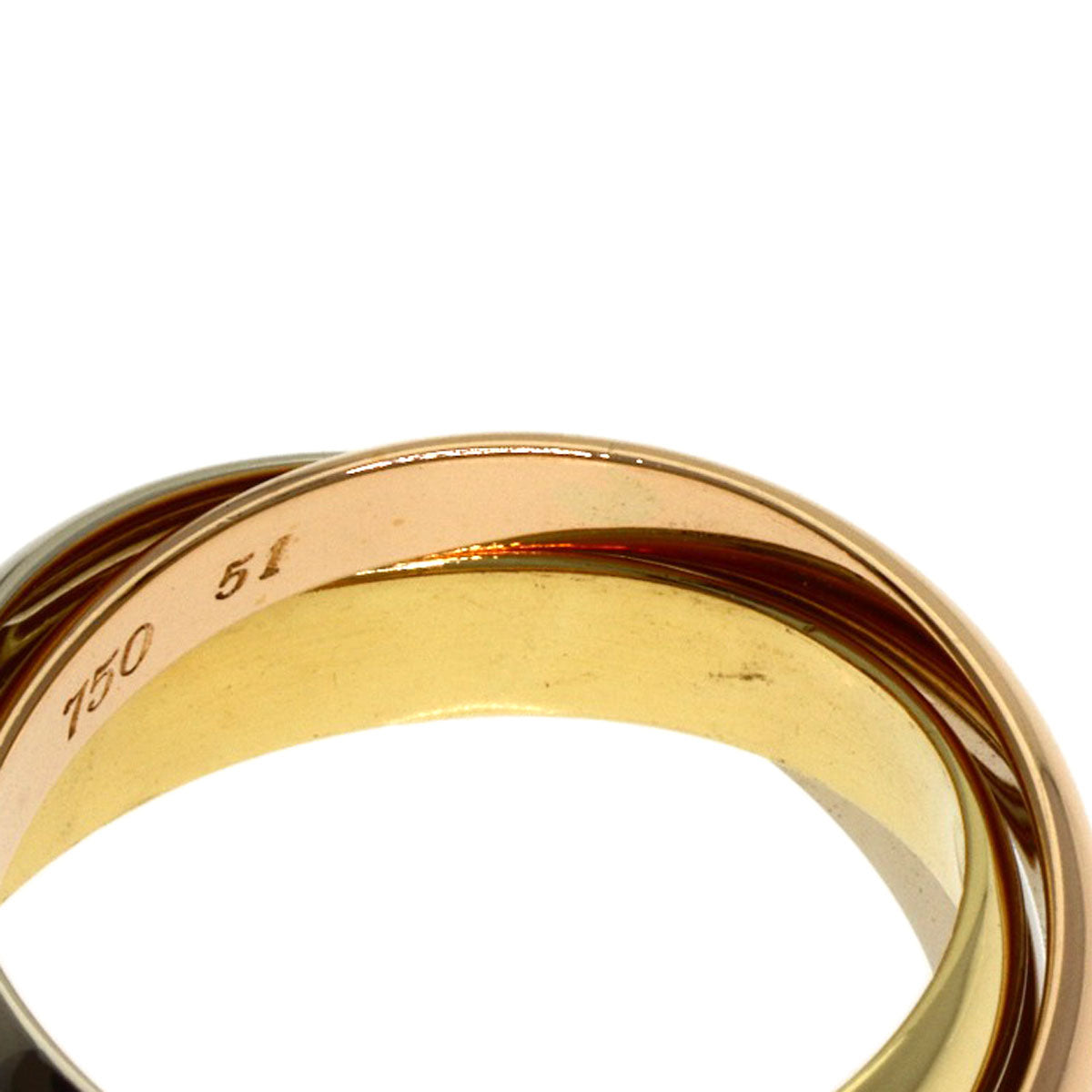 CARTIER Trinity #51 Ring K18 Yellow Gold K18 White GoldLadies [Used]