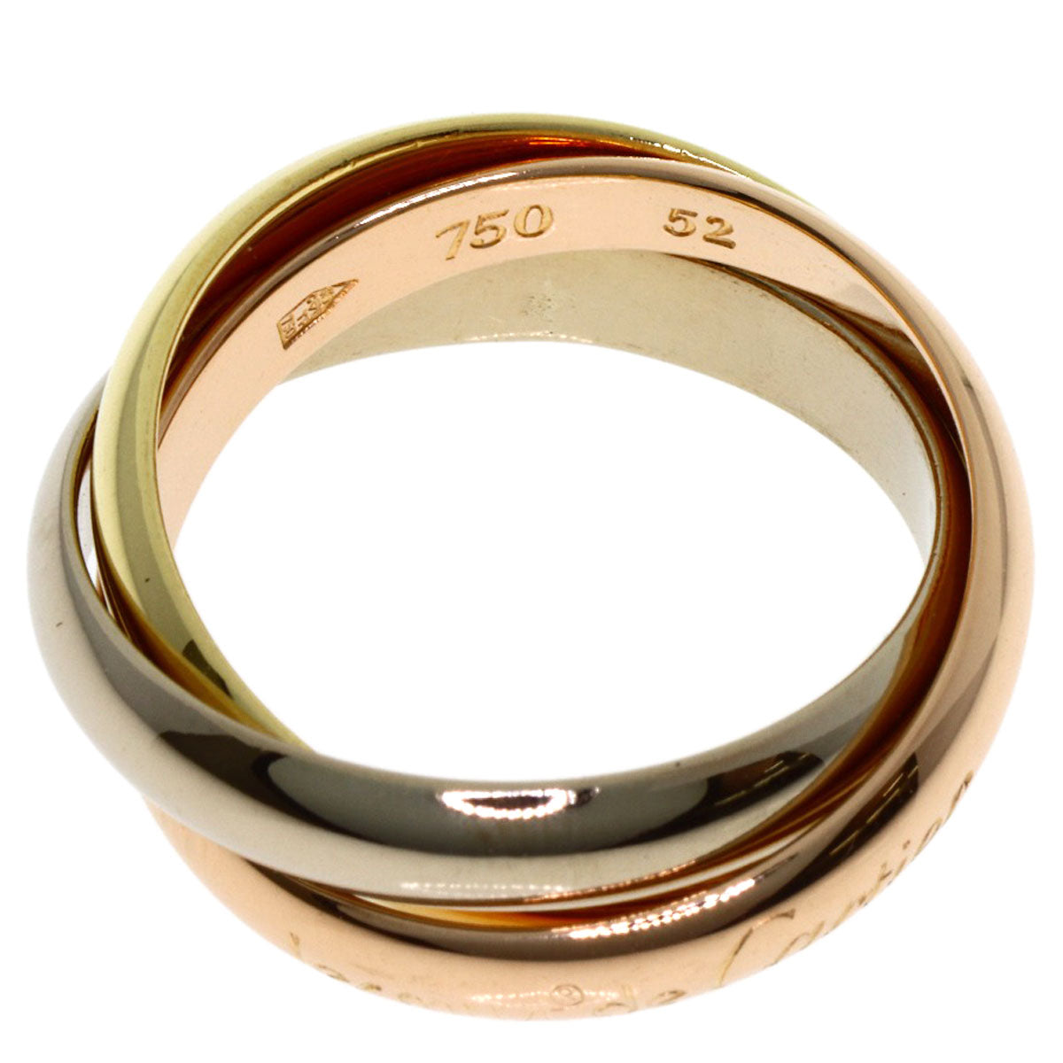 CARTIER Trinity #52 Ring K18 Yellow Gold K18 White GoldLadies [Used]