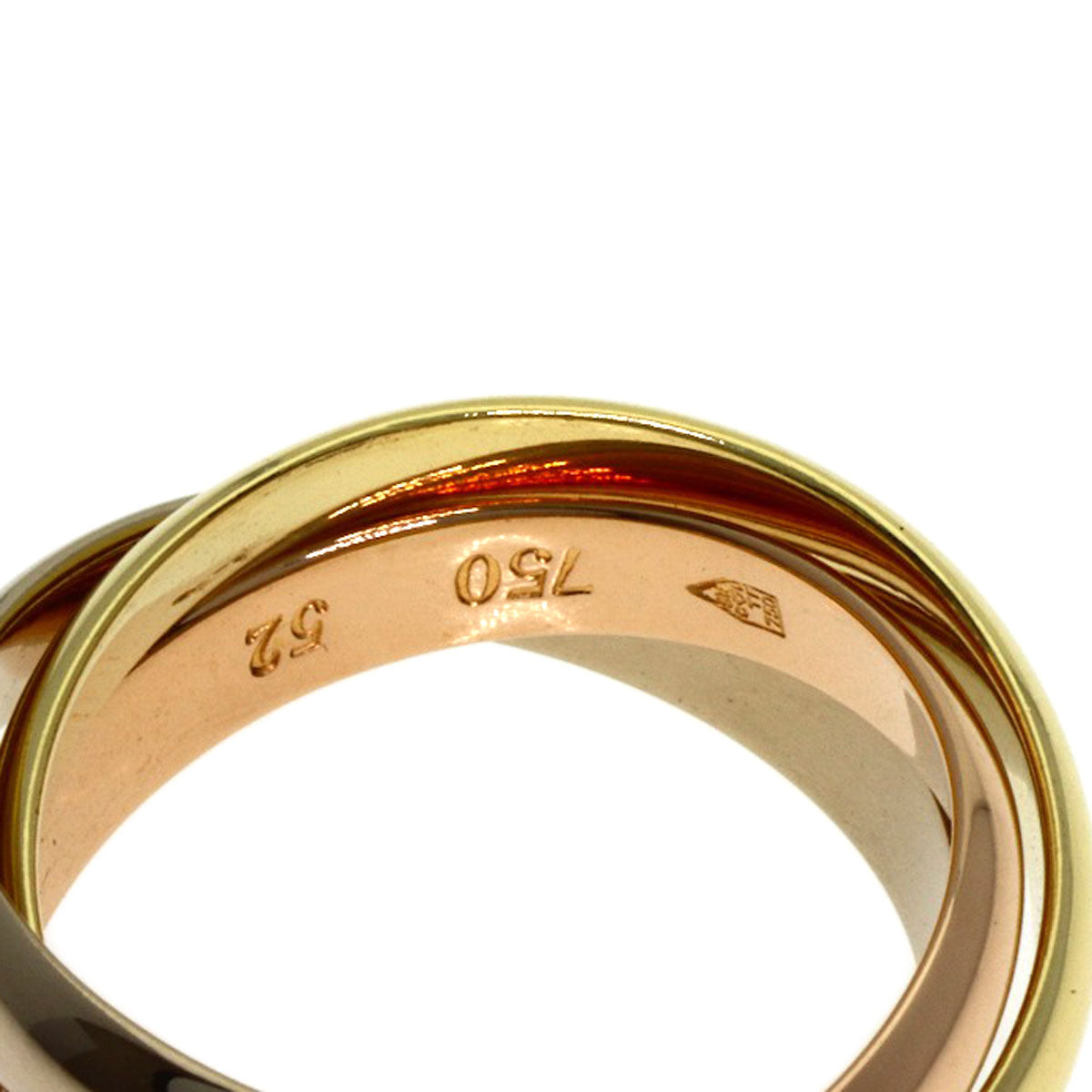 CARTIER Trinity #52 Ring K18 Yellow Gold K18 White GoldLadies [Used]