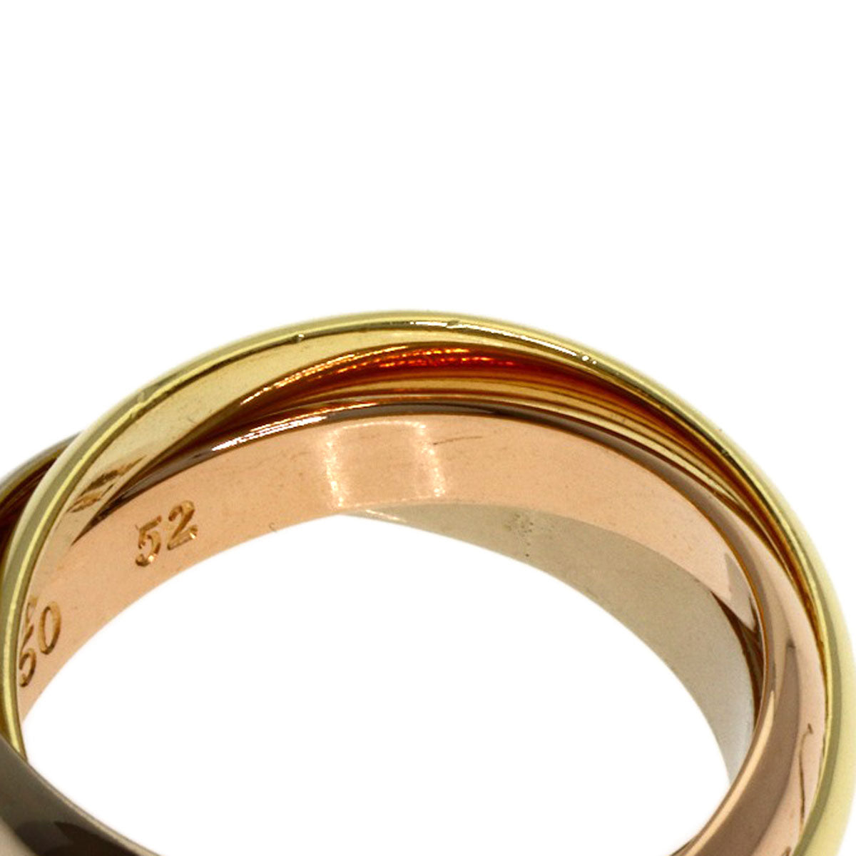 CARTIER Trinity #52 Ring K18 Yellow Gold K18 White GoldLadies [Used]
